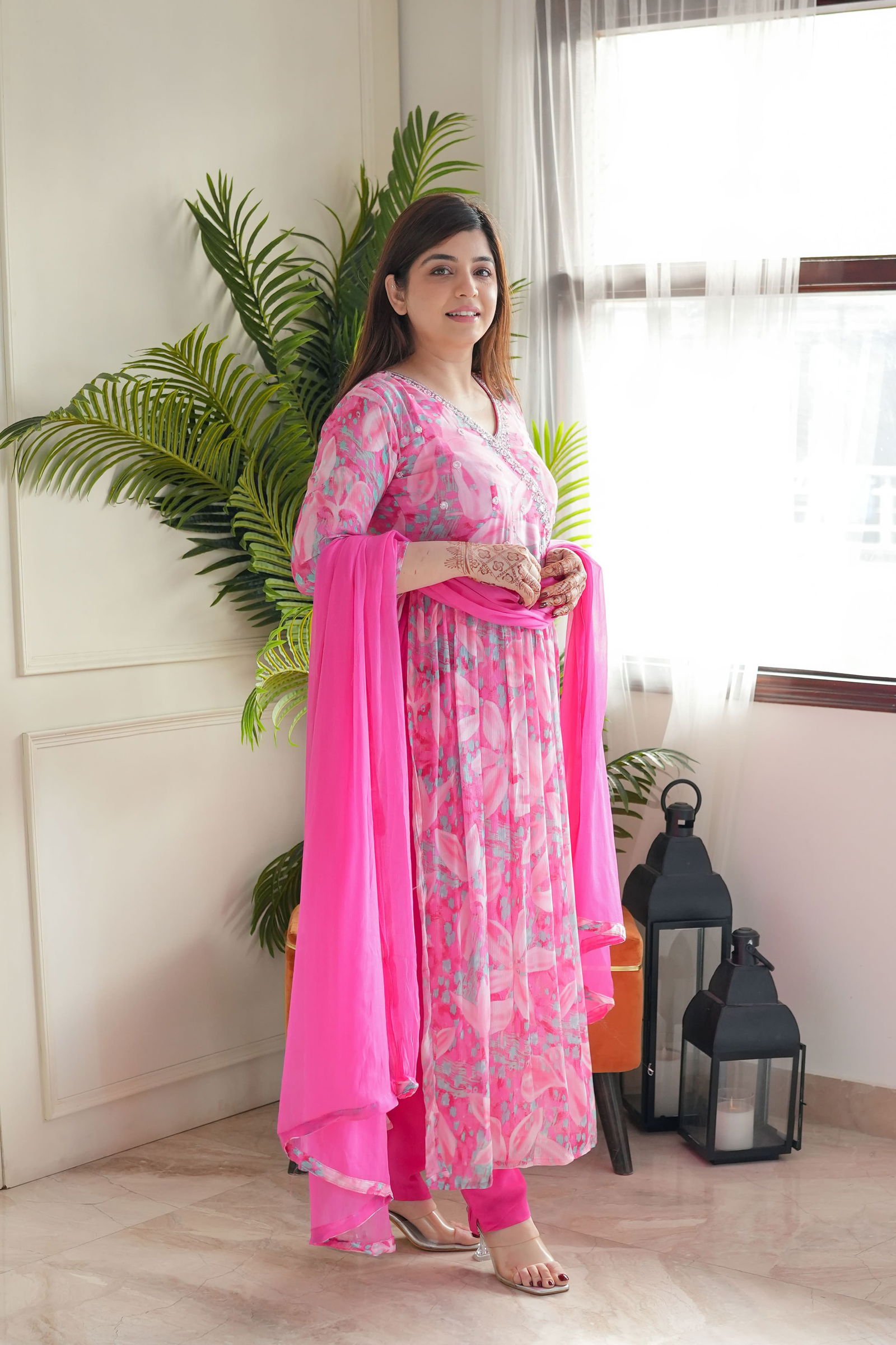 Akshar Designer Chiffon Designer Kurti With Bottom Dupatta Wholesale Shop In Surat
